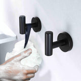 NNEDSZ GOMINIMO T-hook Stainless Steel Wall Hook 6pcs (Black)