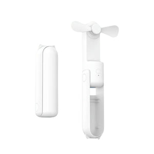 NNEDSZ GOMINIMO USB Rechargeable Portable Handheld Fan with 3 Speed(White)