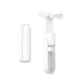 NNEDSZ GOMINIMO USB Rechargeable Portable Handheld Fan with 3 Speed(White)