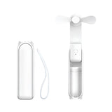 NNEDSZ GOMINIMO USB Rechargeable Portable Handheld Fan with 3 Speed(White)