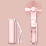 NNEDSZ GOMINIMO USB Rechargeable Portable Handheld Fan with 3 Speed(Pink)