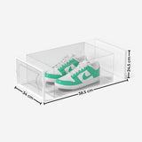 NNEDSZ GOMINIMO Plastic Shoe Box 24PCS Medium Size Premium (White)