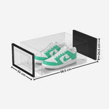 NNEDSZ GOMINIMO Plastic Shoe Box 24PCS Medium Size Premium (Black)