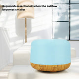 NNEDSZ GOMINIMO 5 in1 LED Aromatherapy Essential Oil Diffuser 500ml (Wood Base)