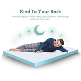NNEDSZ Dual Layer Mattress Topper 2 inch with Gel Infused (King)