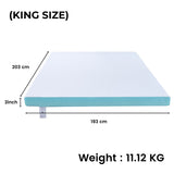 NNEDSZ Dual Layer Mattress Topper 2 inch with Gel Infused (King)