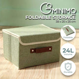 NNEDSZ 3 Pack 24L Foldable Storage Organizers (Green)