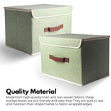 NNEDSZ 3 Pack 24L Foldable Storage Organizers (Green)