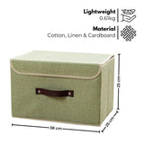 NNEDSZ 3 Pack 24L Foldable Storage Organizers (Green)