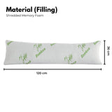 NNEDSZ Memory Foam Full-Length Body Hug Pillow SleepCushion Maternity Support