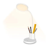 NNEDSZ Desk Lamp With Pen And Phone Holder (White)