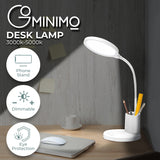 NNEDSZ Desk Lamp With Pen And Phone Holder (White)