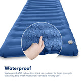 NNEDSZ Inflatable Camping Sleeping Pad - Blue