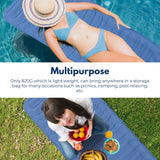 NNEDSZ Inflatable Camping Sleeping Pad - Blue