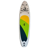 NNEDSZ Inflatable Stand Up Paddle Board Balanced SUP Portable Ultralight, 10.5 x 2.5 x 0.5 ft, with EVA Anti-Slip Pad Yellow, Green & Black