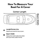 NNEDSZ  14-16 FT Waterproof Boat Cover (Black)