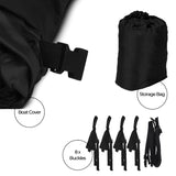 NNEDSZ  14-16 FT Waterproof Boat Cover (Black)