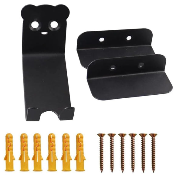 NNEDSZ 3 Pack of Bicycle Storage Wall Mount Rack (Black)