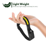 NNEDSZ 2PCS LED Rechargeable Headlamp with Motion Sensor (Black and Yellow)