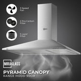 NNEDSZ MIRAKLASS Pyramid Rangehood 90cm