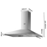 NNEDSZ MIRAKLASS Pyramid Rangehood 90cm