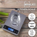 NNEDSZ Miraklass 15kg Capacity Electronic Digital LCD Kitchen Weighing Scale