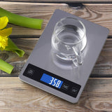 NNEDSZ Miraklass 15kg Capacity Electronic Digital LCD Kitchen Weighing Scale