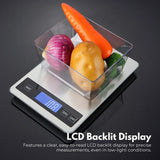 NNEDSZ Miraklass 15kg Capacity Electronic Digital LCD Kitchen Weighing Scale