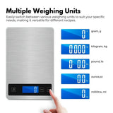 NNEDSZ Miraklass 15kg Capacity Electronic Digital LCD Kitchen Weighing Scale