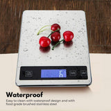 NNEDSZ Miraklass 15kg Capacity Electronic Digital LCD Kitchen Weighing Scale
