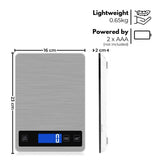 NNEDSZ Miraklass 15kg Capacity Electronic Digital LCD Kitchen Weighing Scale