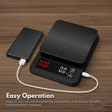 NNEDSZ Miraklass 5kg Electronic Digital LCD Kitchen Coffee Weighing Scale