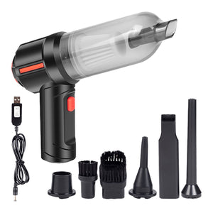 NNEDSZ Miraklass Cordless Air Duster with Vacuum (Black)