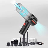 NNEDSZ Miraklass Cordless Air Duster with Vacuum (Black)