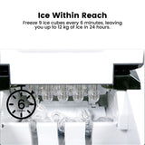 NNEDSZ Miraklass Ice Maker Machine Stainless Steel 2.2L