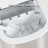 NNEDSZ Miraklass Ice Maker Machine Stainless Steel 2.2L