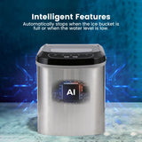 NNEDSZ Miraklass Ice Maker Machine Stainless Steel 2.2L