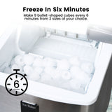 NNEDSZ Miraklass Ice Maker Machine Stainless Steel 3.2L