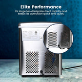 NNEDSZ Miraklass Ice Maker Machine Stainless Steel 3.2L