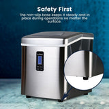 NNEDSZ Miraklass Ice Maker Machine Stainless Steel 3.2L