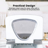 NNEDSZ Miraklass Ice Maker Machine Stainless Steel 3.2L