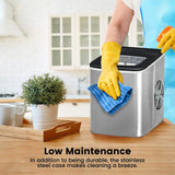 NNEDSZ Miraklass Ice Maker Machine Stainless Steel 2L