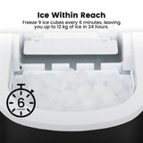 NNEDSZ Miraklass Ice Maker Machine Black 2.2L