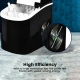 NNEDSZ Miraklass Ice Maker Machine Black 2.2L