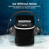 NNEDSZ Miraklass Ice Maker Machine Black 2.2L