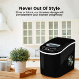 NNEDSZ Miraklass Ice Maker Machine Black 2.2L