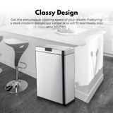 NNEDSZ MIRAKLASS Sensor Bin 70L Wide Silver Square