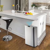 NNEDSZ MIRAKLASS Sensor Bin 70L Wide Silver Square