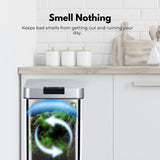 NNEDSZ MIRAKLASS Sensor Bin 50L Narrow Silver Square