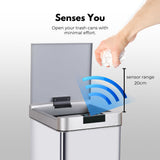NNEDSZ MIRAKLASS Sensor Bin 50L Narrow Silver Square
